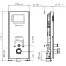 Система инсталляции для унитазов WASSERKRAFT ABENS 20TLT.010.ME.BL.BN04